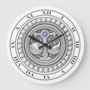 Reloj de pared de la moneda del libra
