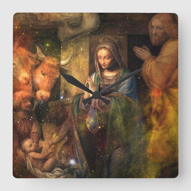 Reloj de pared de la natividad (Anverso)