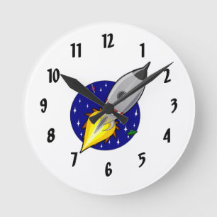 Reloj de pared de la nave de Rocket
