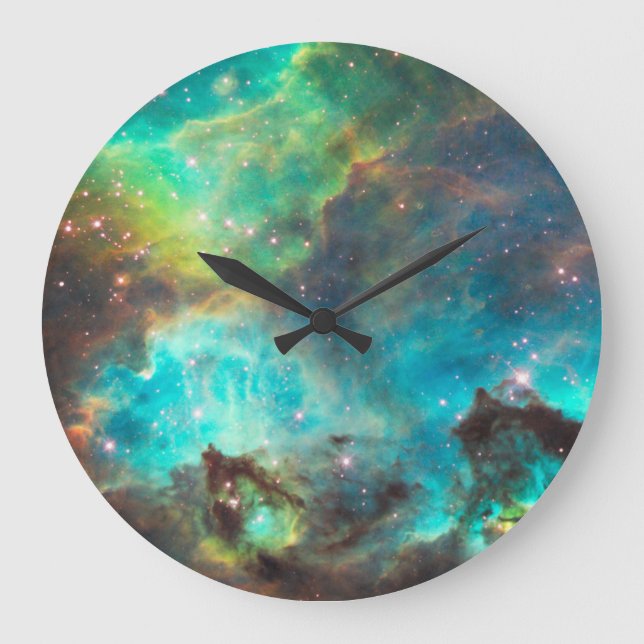 Reloj de pared de la nebulosa (Anverso)