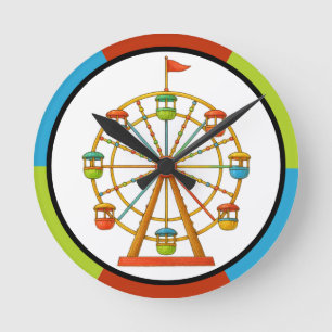 Reloj de pared de la noria del circo