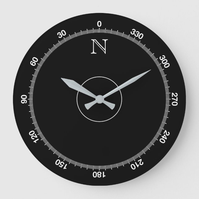 Reloj de pared de la Novedad de la brújula de Azim (Anverso)