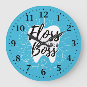 Reloj de pared de la oficina del dentista