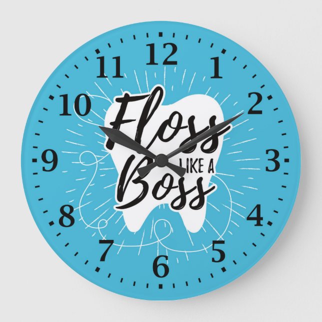 Reloj de pared de la oficina del dentista (Anverso)