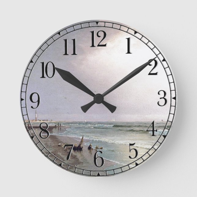 Reloj de pared de la orilla de la playa de las (Anverso)