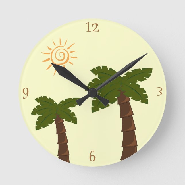 Reloj de pared de la palma (Anverso)