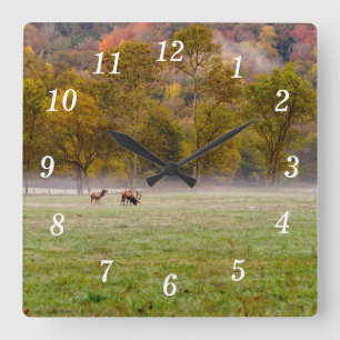 Reloj de pared de la pareja de alce