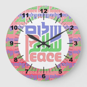 Reloj de pared de la paz