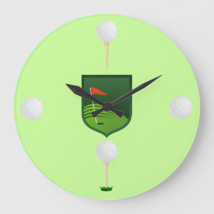 Reloj de pared de la pelota de golf