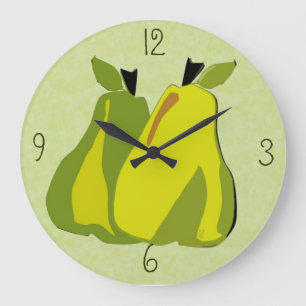 Reloj de pared de la pera de PEARfect (menta)