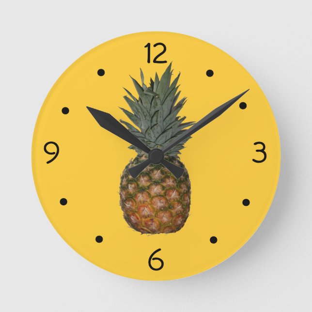 Reloj de pared de la piña (Anverso)