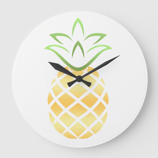 reloj de pared de la piña (Anverso)