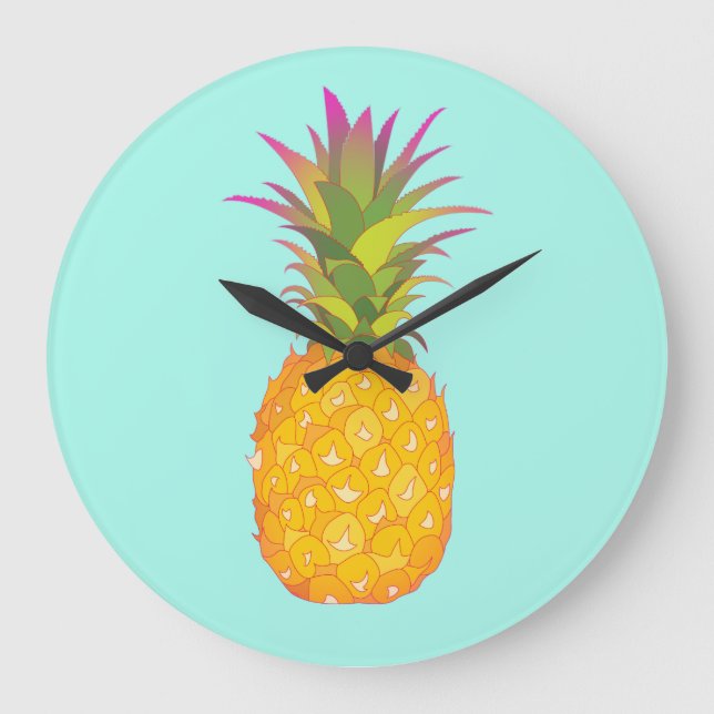 Reloj de pared de la piña (Anverso)