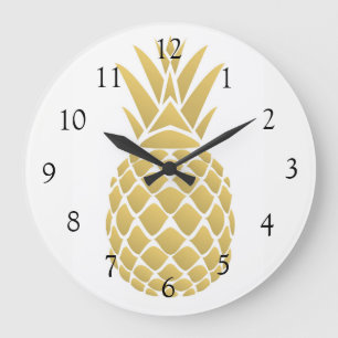 Reloj de pared de la piña