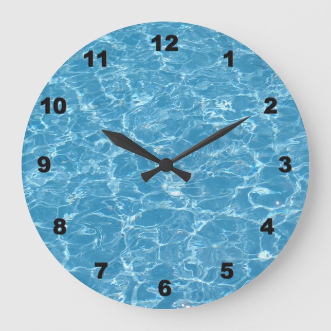 Reloj de pared de la piscina (Anverso)
