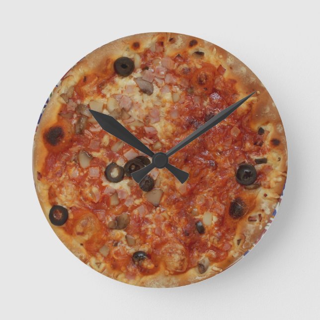 Reloj de pared de la pizza (Anverso)