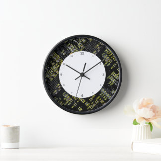 Reloj de pared de la placa de circuito integrado