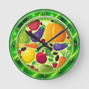 Reloj de pared de la placa de cristal de las