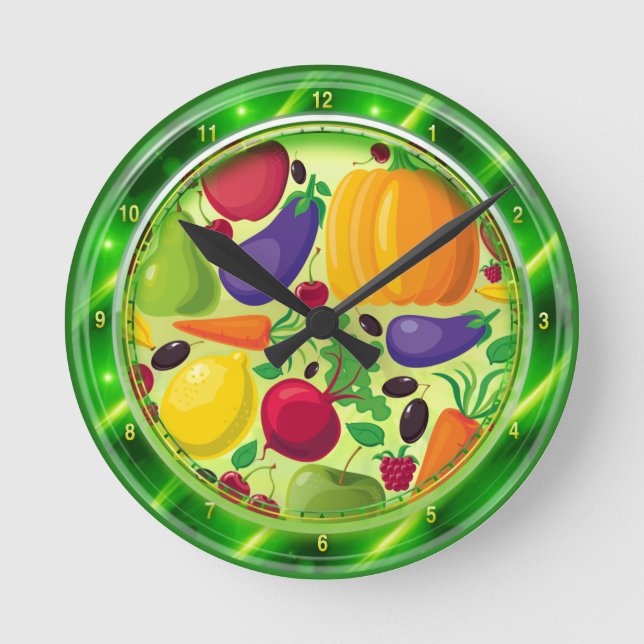 Reloj de pared de la placa de cristal de las (Anverso)