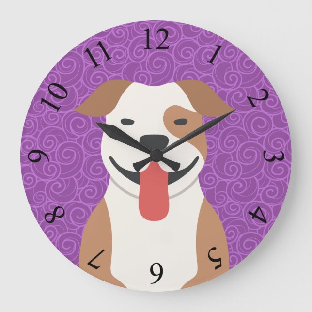 Reloj de pared de la planta de toros y terribles d (Anverso)