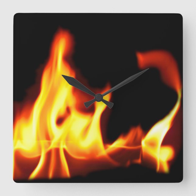 Reloj de pared de la plaza de fuego y hielo (Anverso)