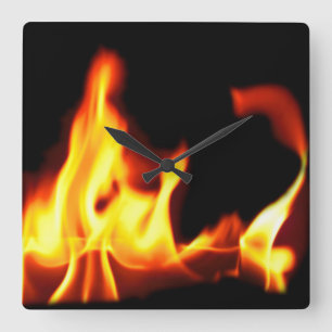 Reloj de pared de la plaza de fuego y hielo