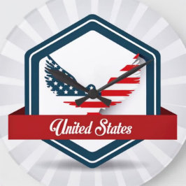 Reloj de pared de la Plaza de los Estados Unidos