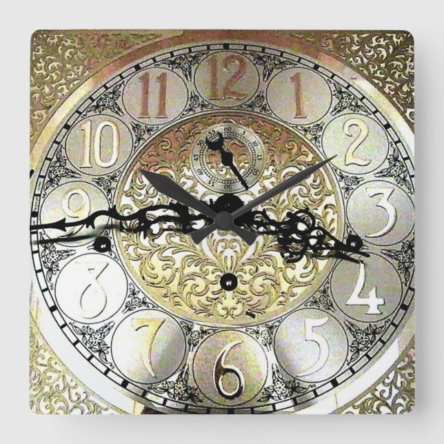 Reloj de pared de la plaza del abuelo (Anverso)