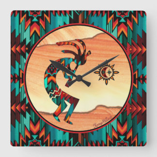 Reloj de pared de la plaza Kokopelli del suroeste