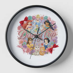 Reloj de pared de la Princesa Disney   decoración 