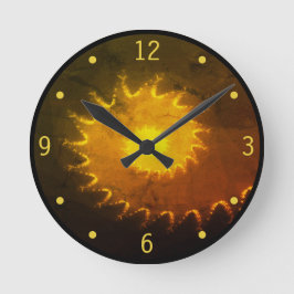 Reloj de pared de la puesta de sol fractal