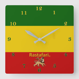 Reloj de pared de la región de Bob Marley Rastafar