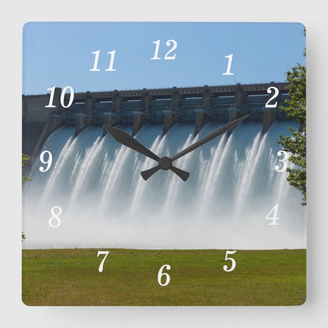 Reloj de pared de la represa de rock de mesa poten (Anverso)