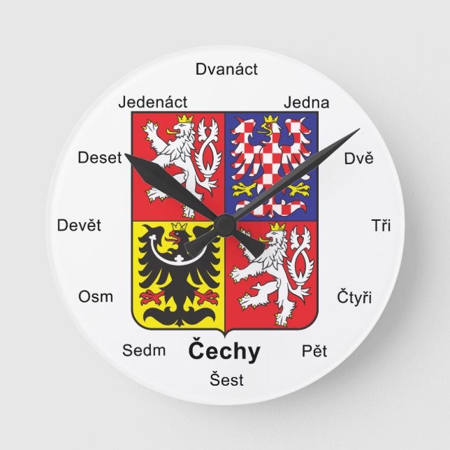 Reloj de pared de la República Checa (Anverso)
