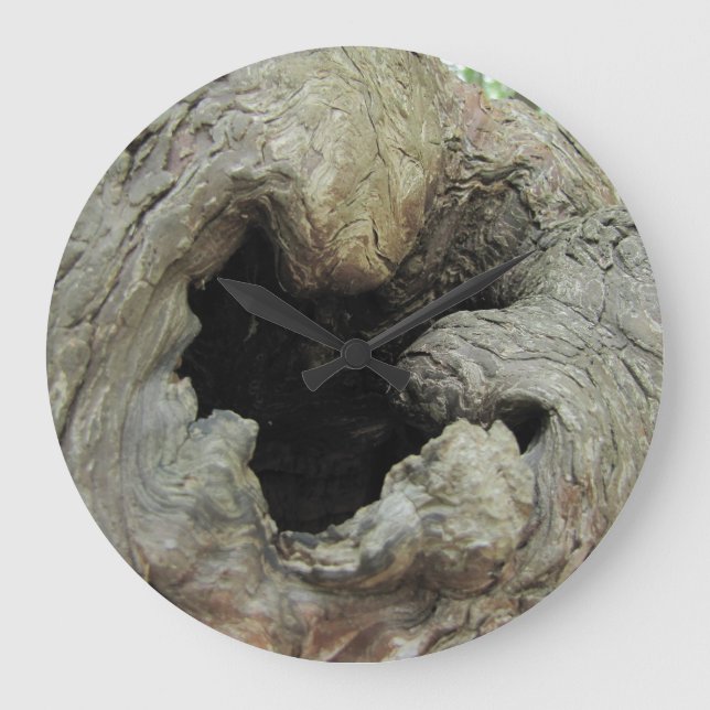 Reloj de pared de la rodilla de Cypress (Anverso)