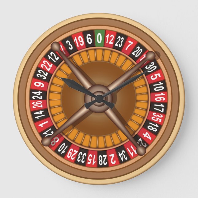 Reloj de pared de la rueda de ruleta (Anverso)