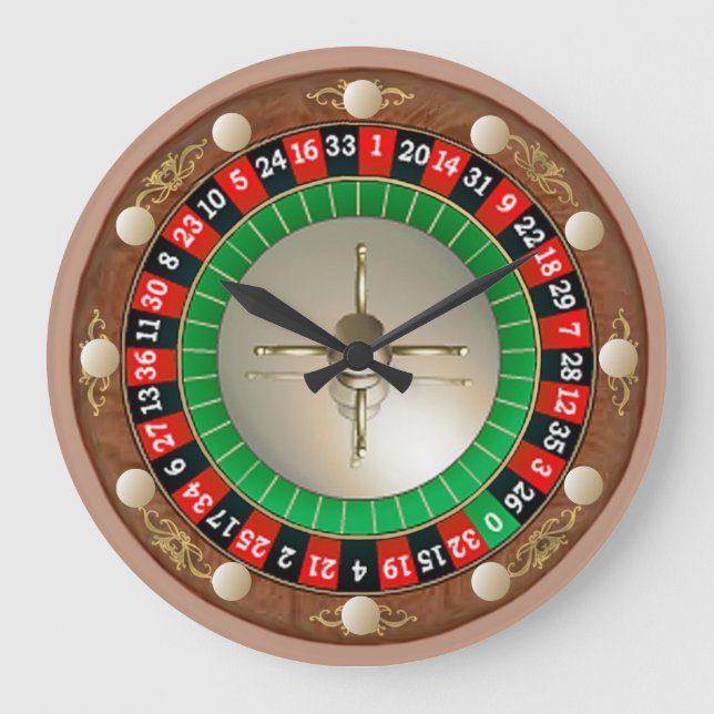 Reloj de pared de la ruleta (Anverso)