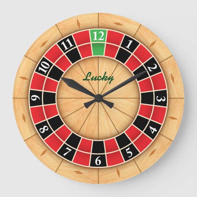 Reloj de pared de la ruleta (Anverso)