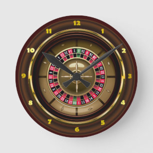 Reloj de pared de la ruleta del casino