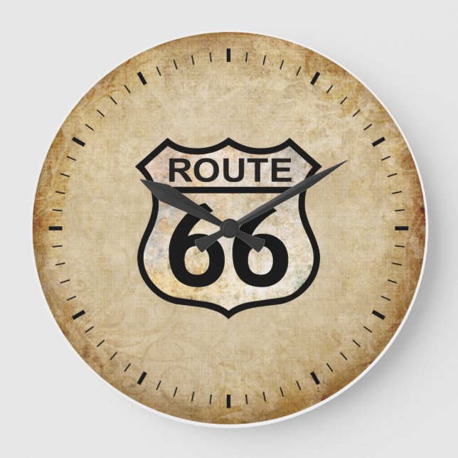 Reloj de pared de la ruta 66 (Anverso)
