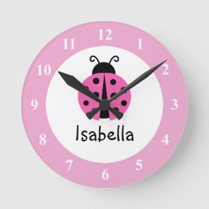 Reloj de pared de la sala de niñera con nombre de