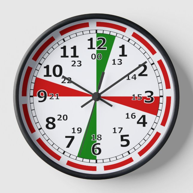 Reloj de pared de la sala de radio (Anverso)