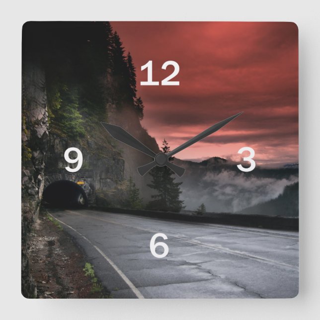 Reloj de pared de la salida del sol (Anverso)