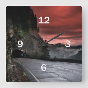 Reloj de pared de la salida del sol