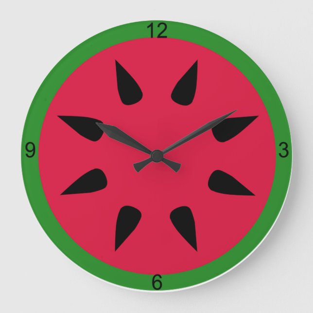 Reloj de pared de la sandía (Anverso)