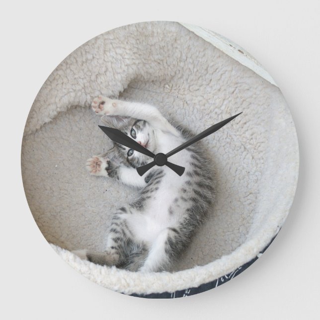 Reloj de pared de la siesta de gato (Anverso)