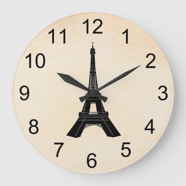 Reloj de pared de la torre Eiffel (Anverso)