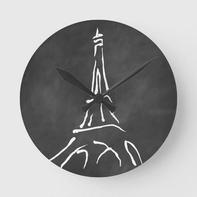 Reloj de pared de la Torre Eiffel moderna (Anverso)