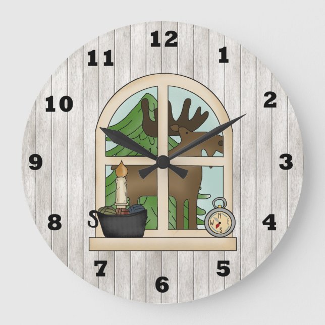 Reloj de pared de la ventana del país (Anverso)