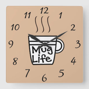 Reloj de pared de la vida de la mugre
